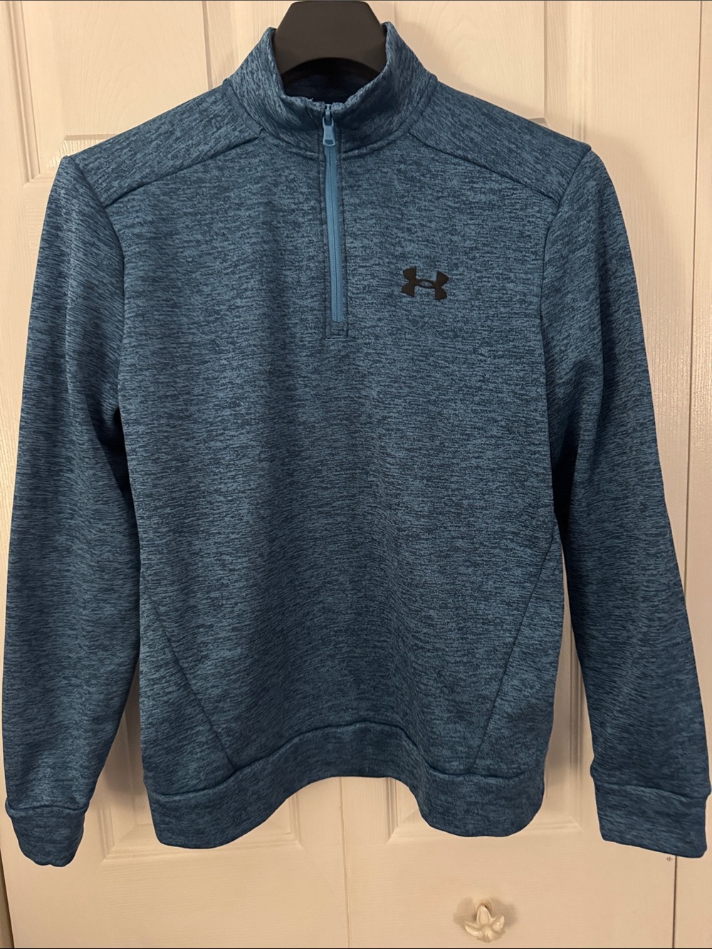 Under Armour Men’s blue Heather Quarter-Zip Performance Pullover